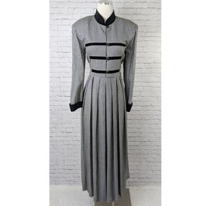 Jessica Howard Black & White Checkered Dress